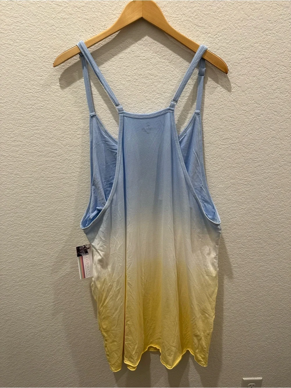 Club Social Jadelynn Brooke Ombre‎ Tank Dress Blue Yellow 3X NWT JLB-RTPD-MS-3X